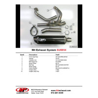 M4 FULL SYSTEM WITH CARBON CANISTER - 2003 Suzuki SV650