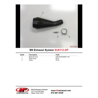 M4 Black 'GP' Slip-On 2011-2023 Suzuki GSX-R600 M4 Black 'GP' Slip-On 2011-2023 Suzuki GSX-R600
