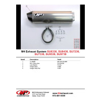 M4 Exhaust Bolt-On Titanium Canister 2004-05 Suzuki GSX-R600 M4 Exhaust Bolt-On Titanium Canister 2004-05 Suzuki GSX-R600
