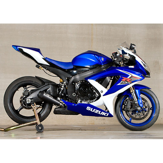 M4 SLIP-ON SYSTEM WITH BLACK CERAMIC GP CANISTER - 2008-10 Suzuki GSX-R750 M4 SLIP-ON SYSTEM WITH BLACK CERAMIC GP CANISTER - 2008-10 Suzuki GSX-R750