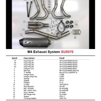 M4 Full System with Titanium Canister 2008-10 GSX-R750 M4 Full System with Titanium Canister 2008-10 GSX-R750