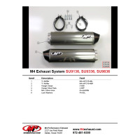M4 BOLT-ON SYSTEM WITH DUAL TITANIUM CANISTERS 1998-00 Suzuki TL1000S M4 BOLT-ON SYSTEM WITH DUAL TITANIUM CANISTERS 1998-00 Suzuki TL1000S