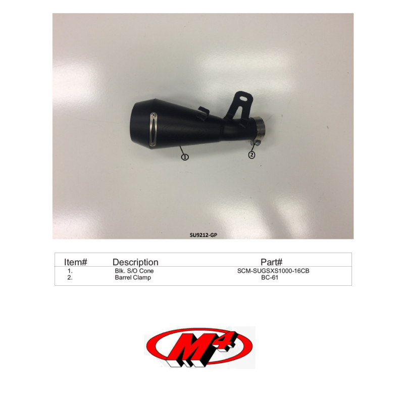 M4 Racing GP BLACK SATIN SLIP-ON SYSTEM 2016-2020 Suzuki GSX-S1000/F/FZ/Z M4 Racing GP BLACK SATIN SLIP-ON SYSTEM 2016-2020 Suzuki GSX-S1000/F/FZ/Z