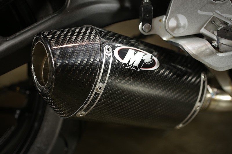 M4 SLIP-ON WITH CARBON FIBER CANISTER 2015-2020 Yamaha FZ-07/MT-07, 2016-2021 Yamaha XSR700 M4 SLIP-ON WITH CARBON FIBER CANISTER 2015-2020 Yamaha FZ-07/MT-07, 2016-2021 Yamaha XSR700