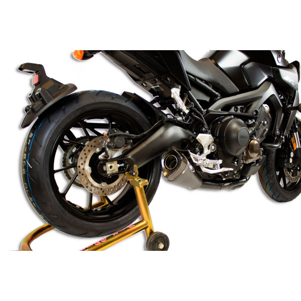 M4 ALL BLACK FULL SYSTEM W/ RM1 STYLE CANISTER - 2014-2020 Yamaha FZ-09/MT-09, 2016-2021 Yamaha XSR900