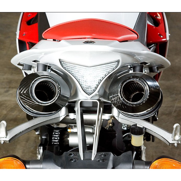 M4 Undertail Cat Eliminator Slip On w/ Carbon canisters - Yamaha R1 (2009-2014) M4 Undertail Cat Eliminator Slip On w/ Carbon canisters - Yamaha R1 (2009-2014)