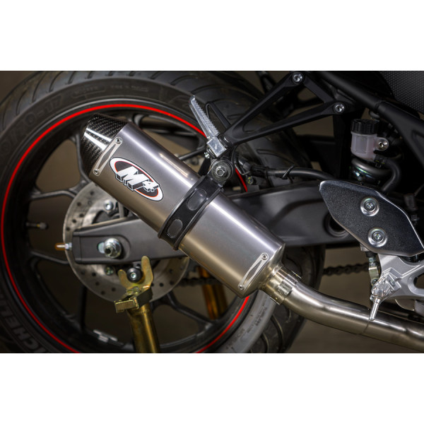 M4 FULL SYSTEM WITH TITANIUM CANISTER 2015-2023 Yamaha R3/MT-03