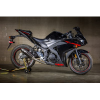 M4 FULL SYSTEM WITH CARBON FIBER CANISTER 2015-2023 Yamaha R3/MT-03