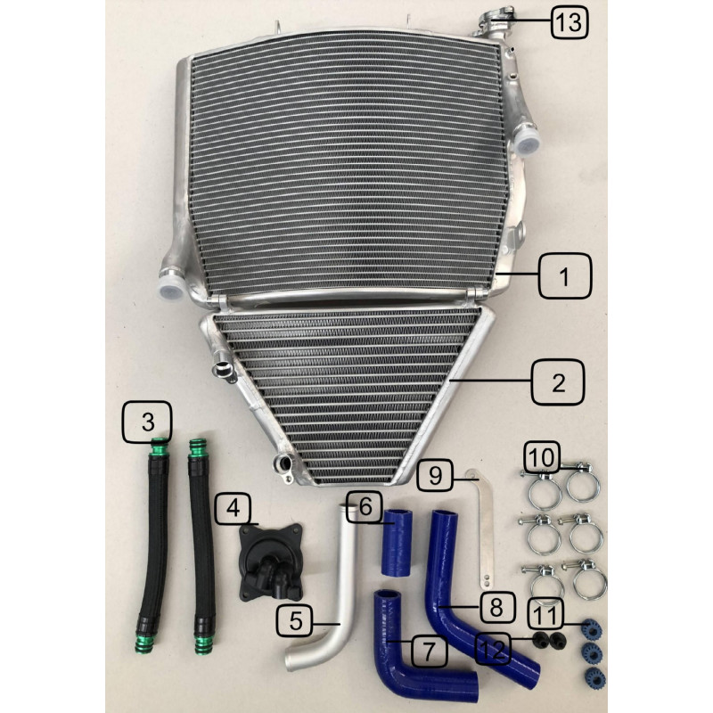 MB Motorsports KRT Kawasaki 2021+ Kawasaki ZX-10R / ZX-10RR WSBK Radiator & Oil Cooler Set MB Motorsports KRT Kawasaki 2021+ Kawasaki ZX-10R / ZX-10RR WSBK Radiator & Oil Cooler Set