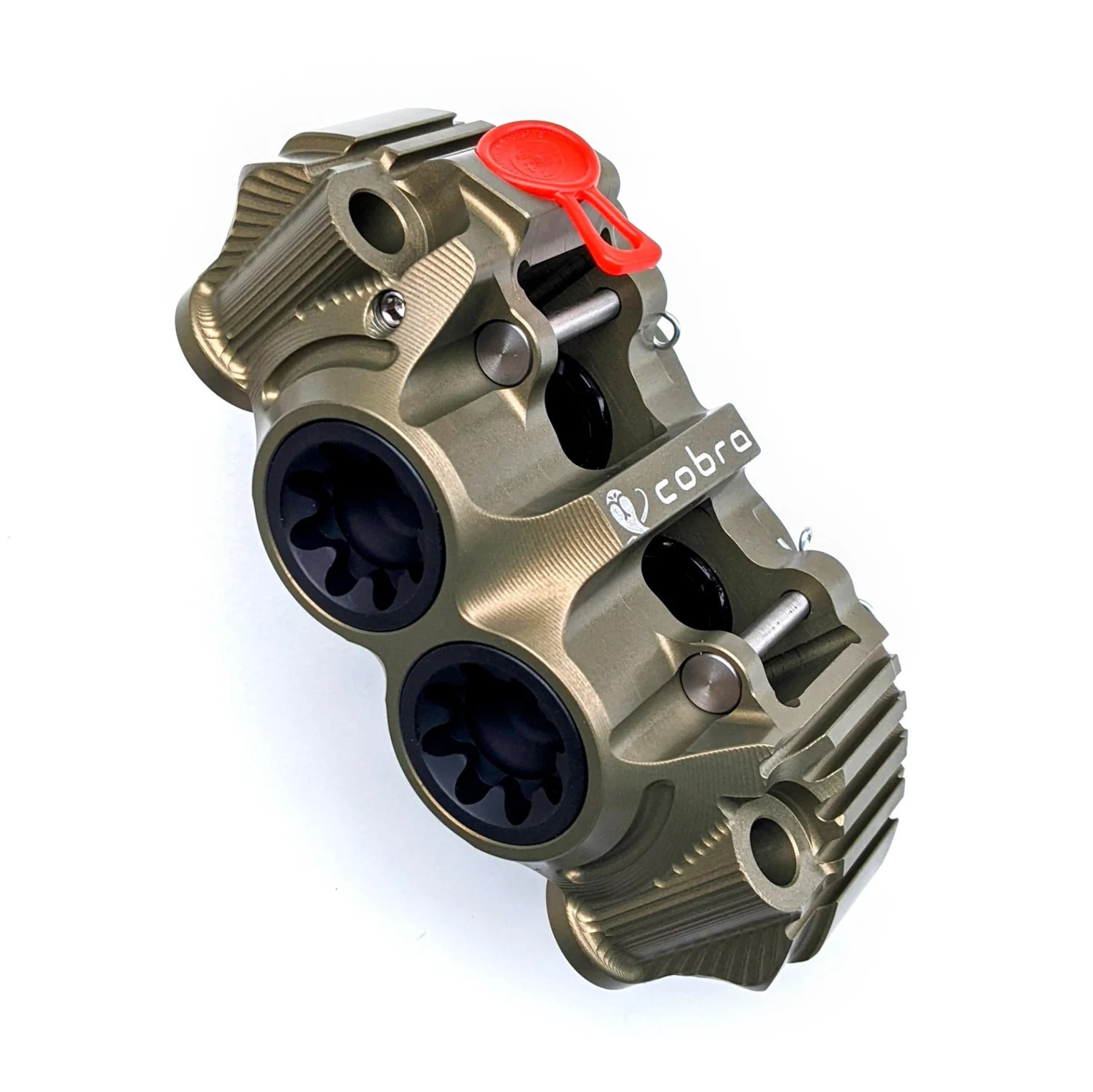 PZ5 Cobra Billet Monoblock Supermoto 108mm Racing Caliper - Hard Anodized - Left Side
