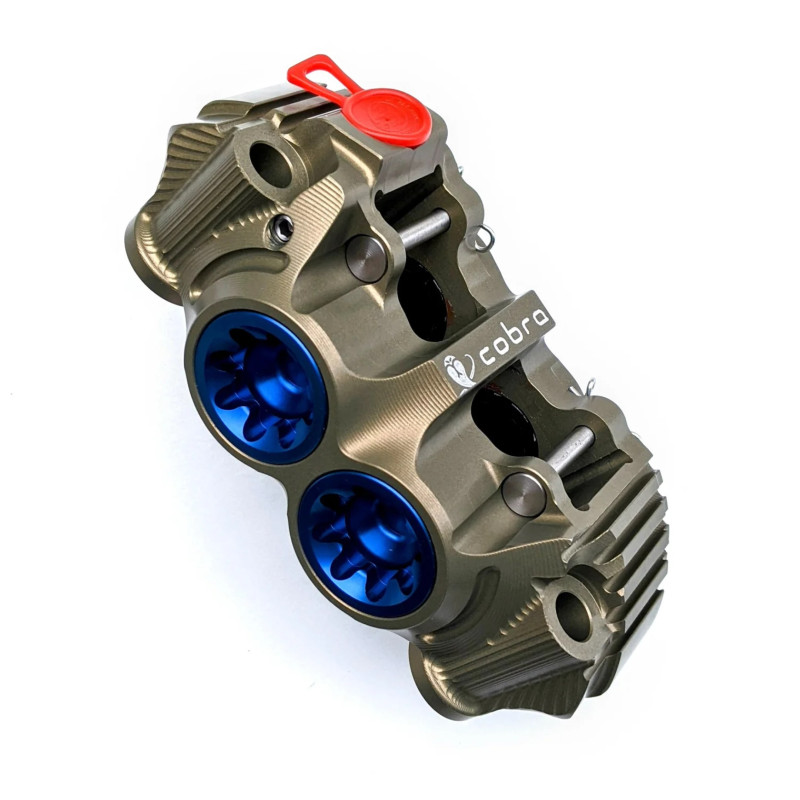 PZ5 Cobra Billet Monoblock Supermoto 108mm Racing Caliper - Hard Anodized - Left Side