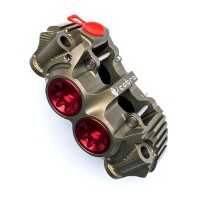 PZ5 Cobra Billet Monoblock Supermoto 108mm Racing Caliper - Hard Anodized - Left Side