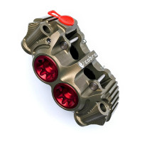 PZ5 Cobra Billet Monoblock Supermoto 108mm Racing Caliper - Hard Anodized - Left Side