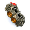 PZ5 Cobra Billet Monoblock Supermoto 108mm Racing Caliper - Hard Anodized - Left Side