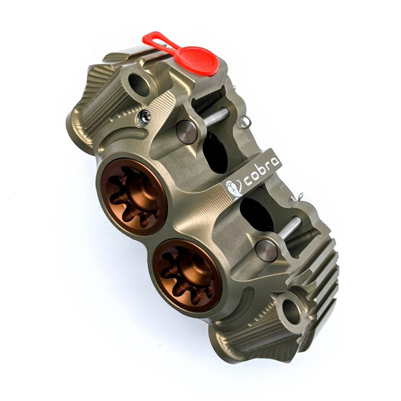 PZ5 Cobra Billet Monoblock Supermoto 108mm Racing Caliper - Hard Anodized - Left Side