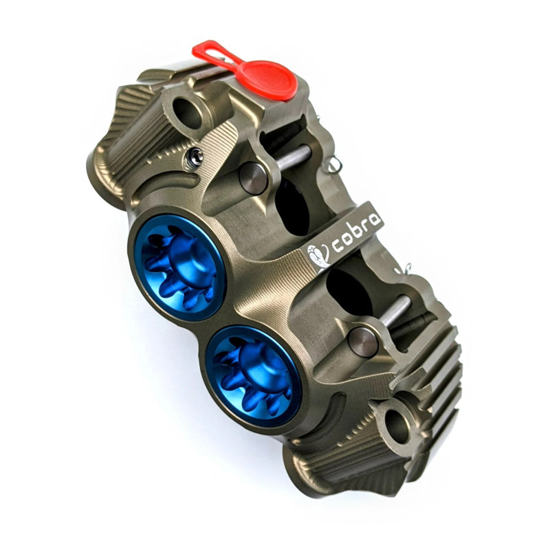 PZ5 Cobra Billet Monoblock Supermoto 108mm Racing Caliper - Hard Anodized - Left Side