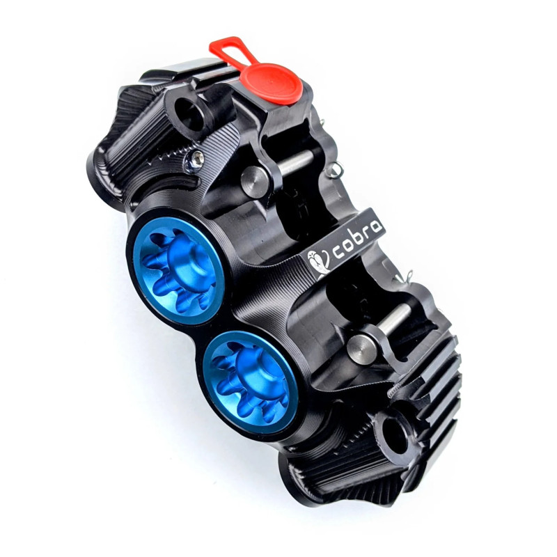 PZ5 Cobra Billet Monoblock Supermoto 100mm Racing Caliper - Black - Left Side