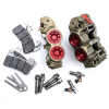 PZ5 Cobra Billet Monoblock Supermoto Dual Racing Calipers - Hard Anodized