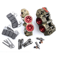 PZ5 Cobra Billet Monoblock Supermoto Dual Racing Calipers - Hard Anodized