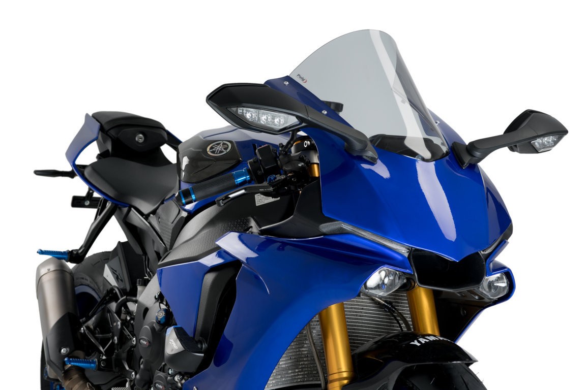 Puig R-Racer Windscreen - 2015-2019 Yamaha YZF-R1 / R1M / R1S