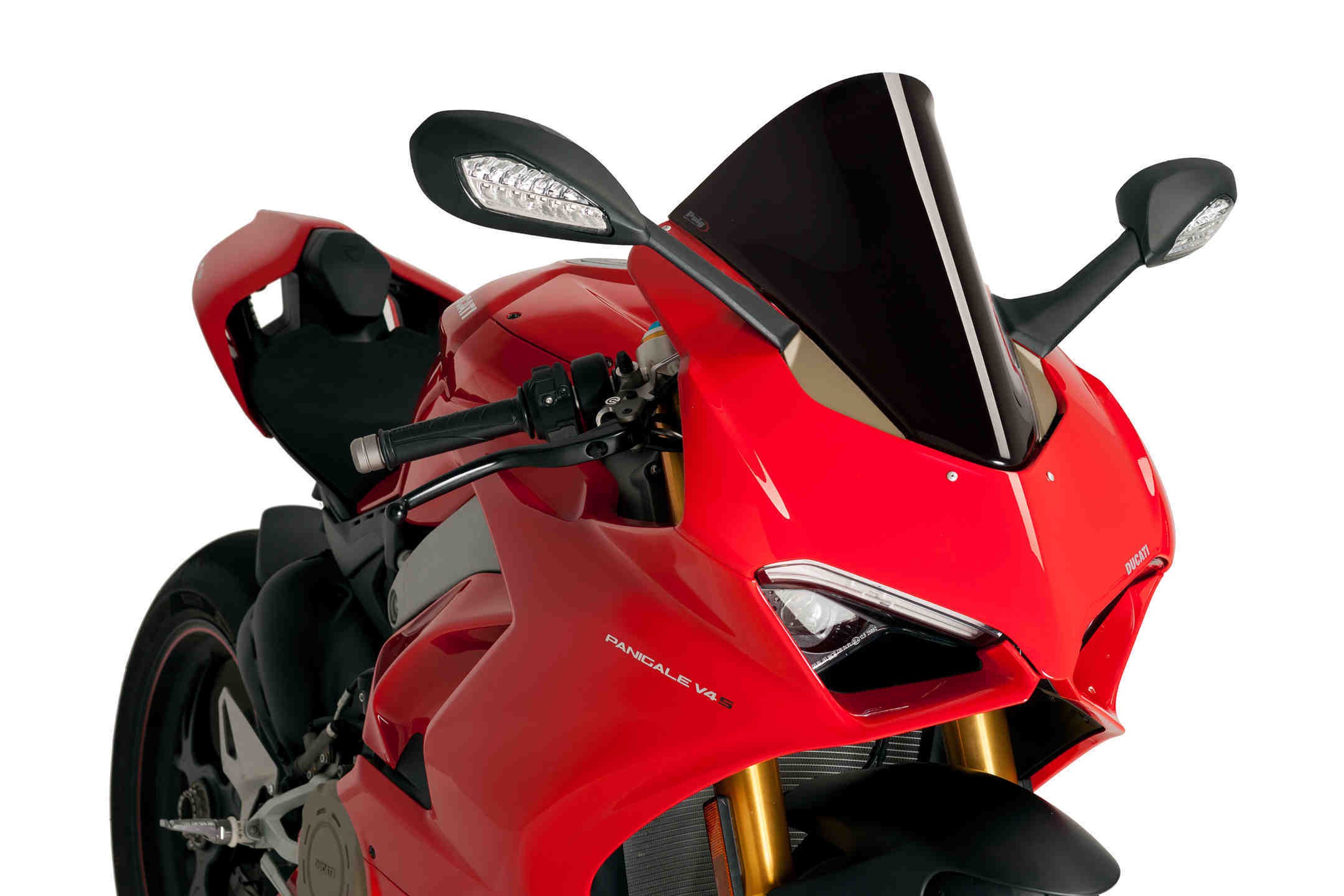 Puig R-Racer Windscreen - 2018-2019 Ducati Panigale V4 / V4S