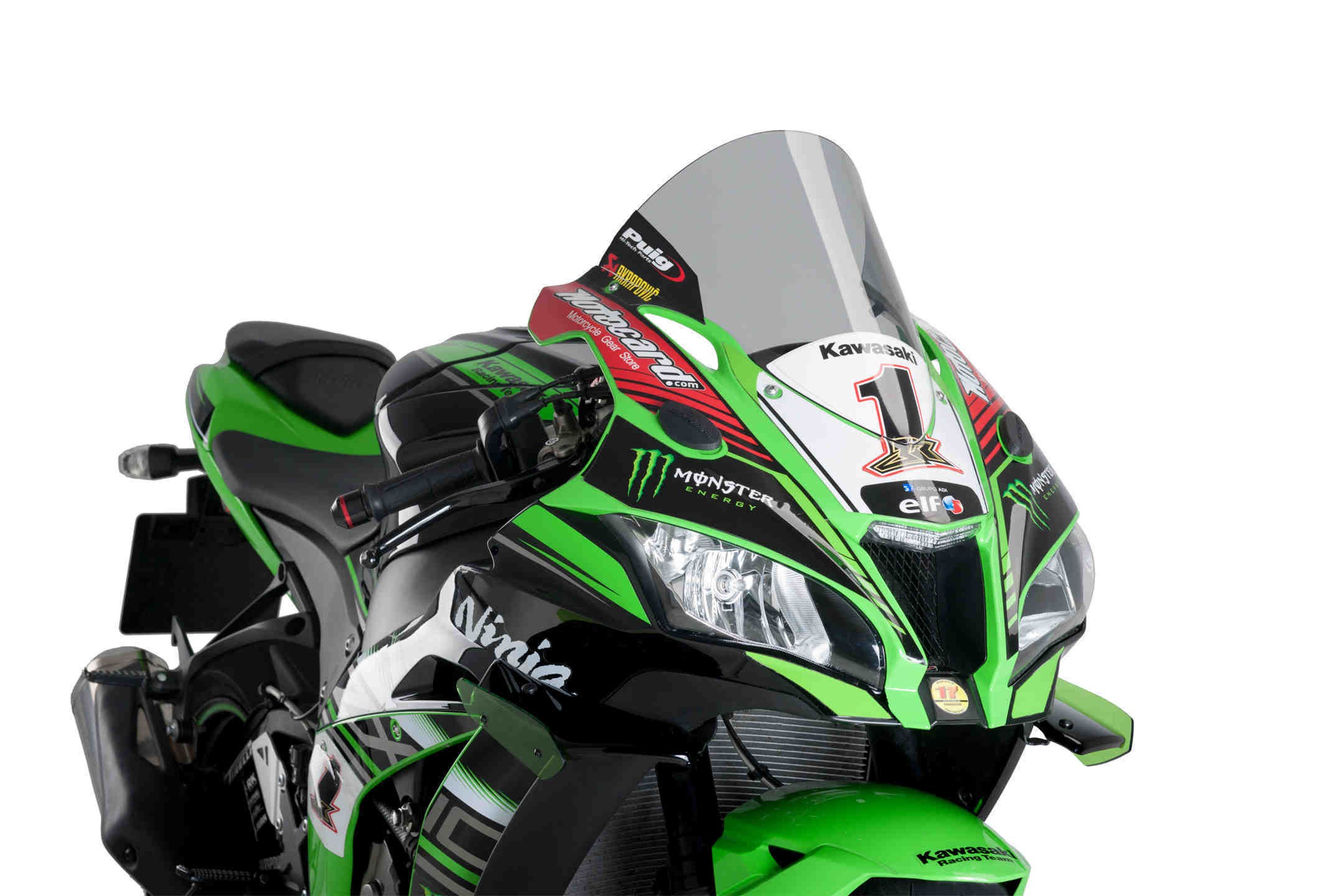 Puig R-Racer Windscreen - 2016-2019 Kawasaki Ninja ZX-10R / ZX-10RR