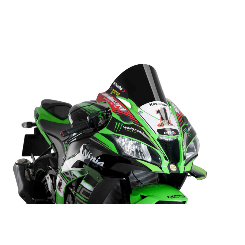 Puig R-Racer Windscreen - 2016-2019 Kawasaki Ninja ZX-10R / ZX-10RR