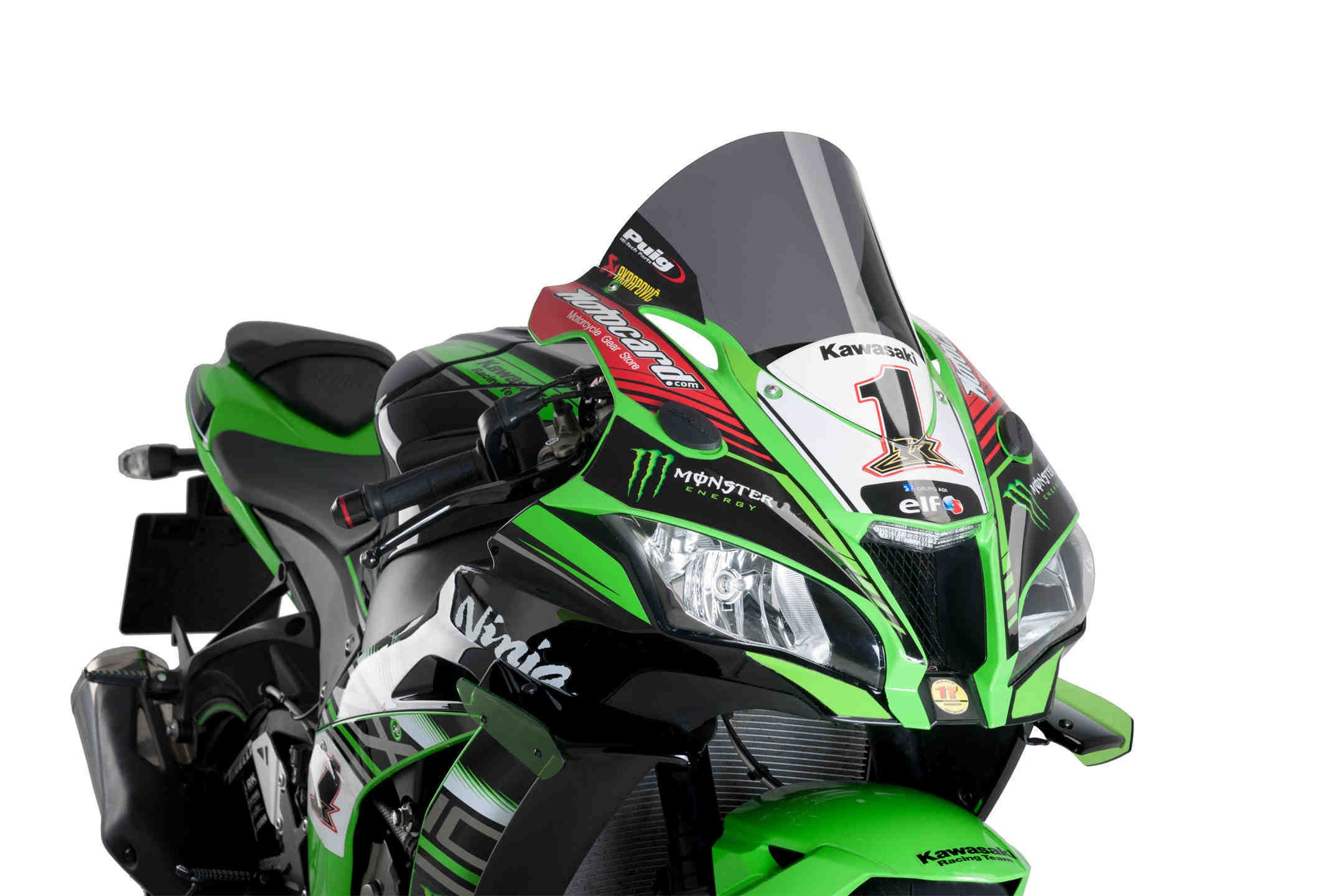 Puig R-Racer Windscreen - 2016-2019 Kawasaki Ninja ZX-10R / ZX-10RR