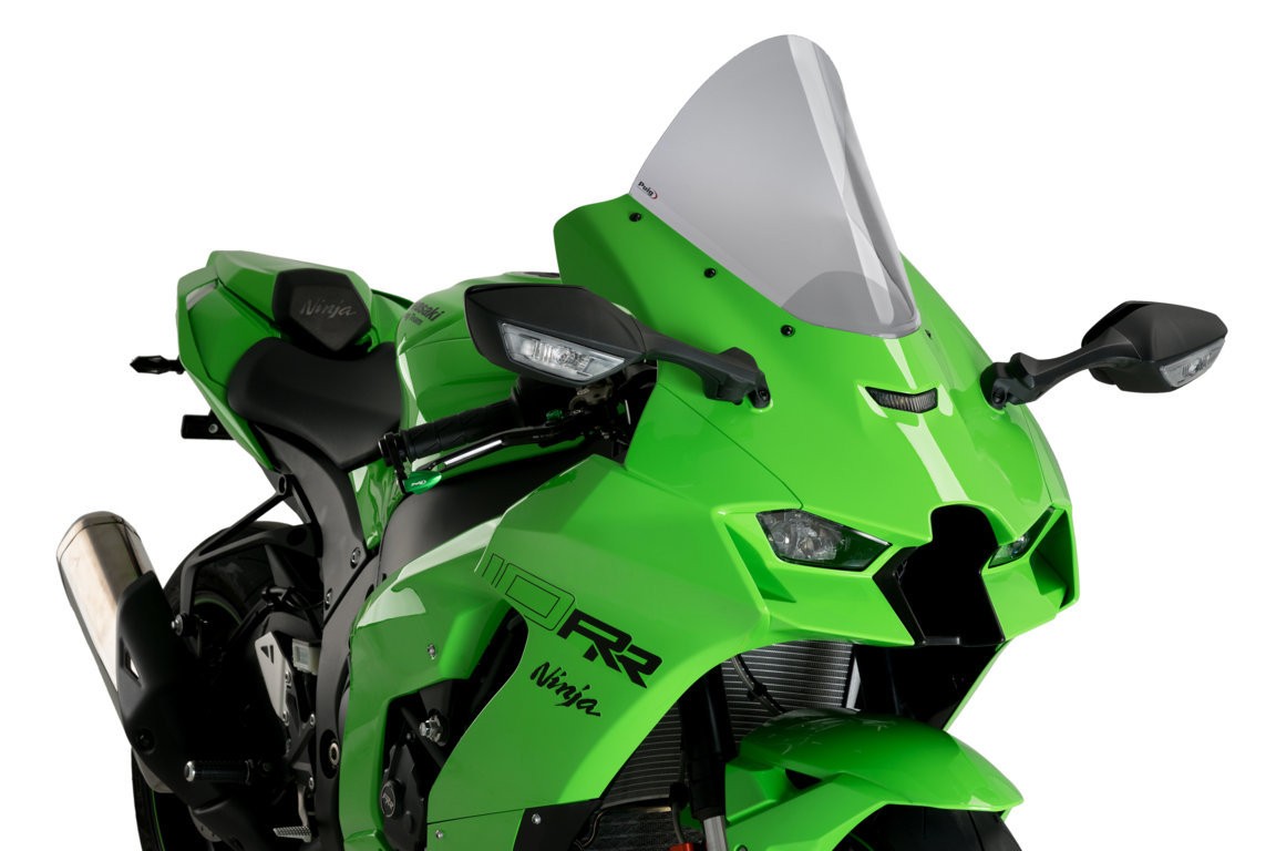 Puig R-Racer Windscreen - 2021+ Kawasaki Ninja ZX-10R / ZX-10RR