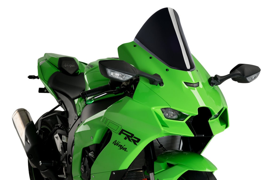 Puig R-Racer Windscreen - 2021+ Kawasaki Ninja ZX-10R / ZX-10RR
