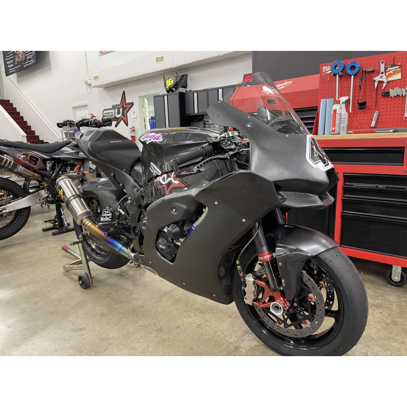 2021+ Kawasaki ZX-10RR / ZX-10R KRT Carbon Fiber World Superbike Bodywork Kit + Monocoque Tail & Intake System 2021+ Kawasaki ZX-10RR / ZX-10R KRT Carbon Fiber World Superbike Bodywork Kit + Monocoque Tail & Intake System