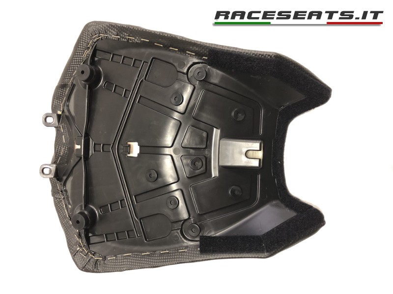 Race Seats Carbon Line Seat with OEM Bottom - Aprilia RSV4 / RSV4 RF/RR / Tuono V4 Factory (2015) and Tuono V4 APRC (2011-14)