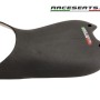 Race Seats +5mm Embossed Seat with Carbon Fiber Base - Ducati Panigale V4 / V4 R