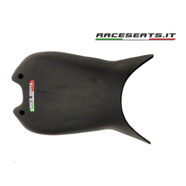 Race Seats +5mm Embossed Seat with Carbon Fiber Base - Ducati Panigale V4 / V4 R