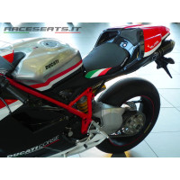 Race Seats Tri-Color Line Seat Cover - Ducati 848/1098/1198