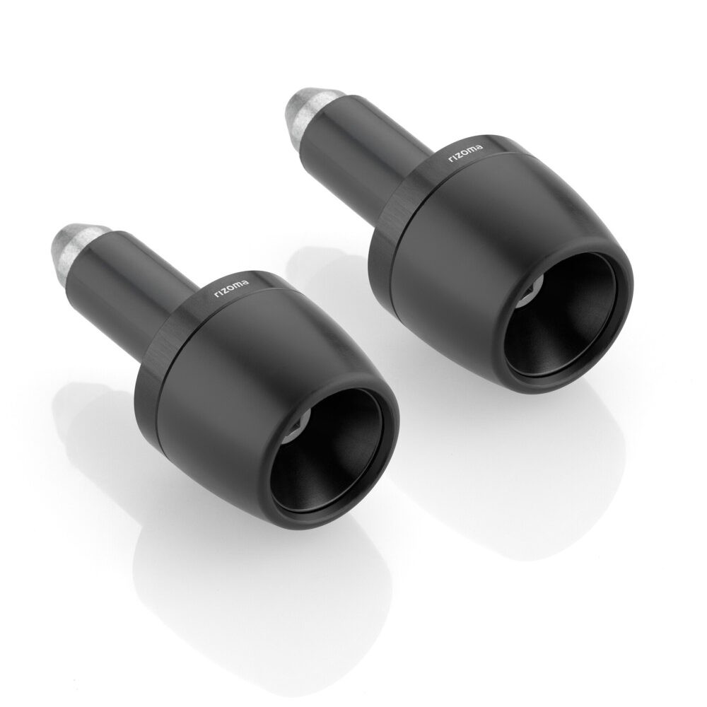 Rizoma Bar End Pair | Black | 13 - 18mm Inner Diameter | M6 Thread