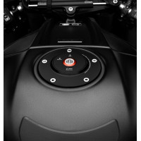 Rizoma Locking Fuel Cap | Black | Yamaha Models | YZF-R1 R6 R7 | MT-09 MT-10 | XSR 700 900