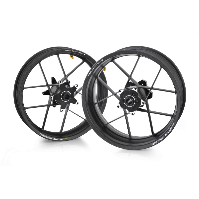 RotoBox Bullet Pro Forged Carbon Fiber Wheels - Aprilia RSV4 / RSV4RR RotoBox Bullet Pro Forged Carbon Fiber Wheels - Aprilia RSV4 / RSV4RR