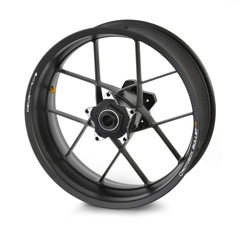RotoBox Bullet Pro Forged Carbon Fiber Wheels - Aprilia RSV4 / RSV4RR RotoBox Bullet Pro Forged Carbon Fiber Wheels - Aprilia RSV4 / RSV4RR