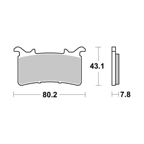 SBS Dual Sinter 1 Brake Pads - 860DS1