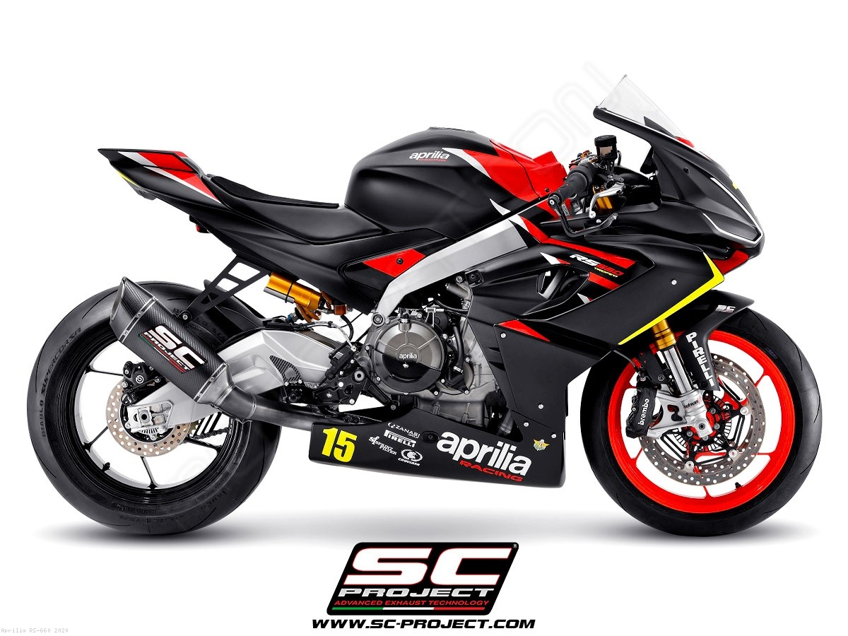 SC-Project SC1-R Full Titanium Exhaust System - Aprilia RS660 (2020+) SC-Project SC1-R Full Titanium Exhaust System - Aprilia RS660 (2020+)