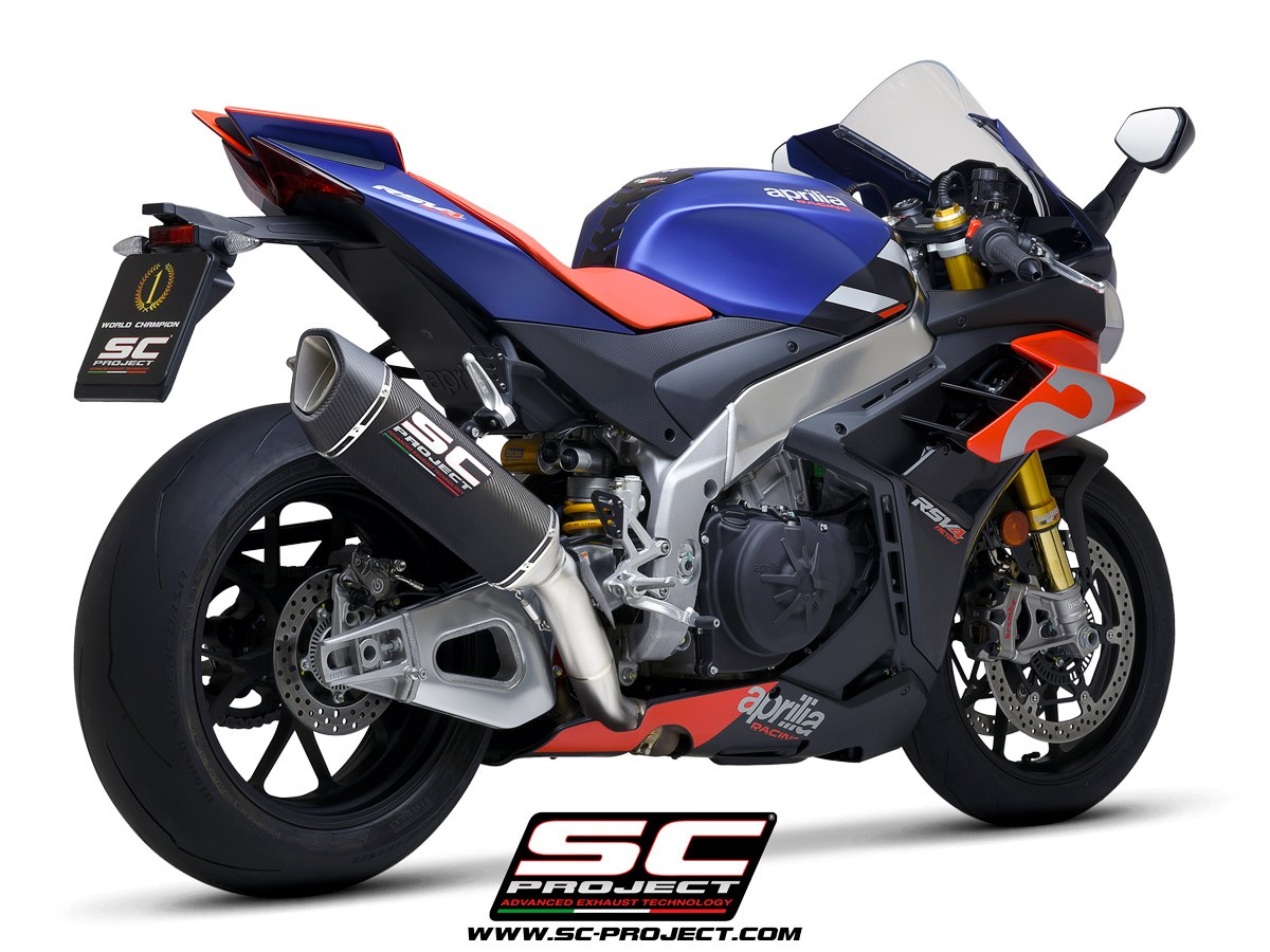 SC-Project SC1-R Carbon Fiber / Titanium Slip-On - Aprilia RSV4 1100 / Tuono / Factory (2021-2023)