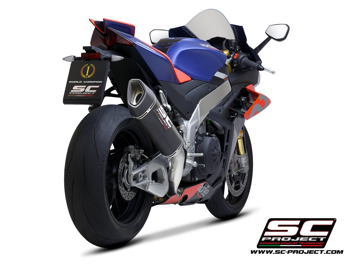 SC-Project SC1-R Carbon Fiber / Titanium Slip-On - Aprilia RSV4 1100 / Tuono / Factory (2021-2023)