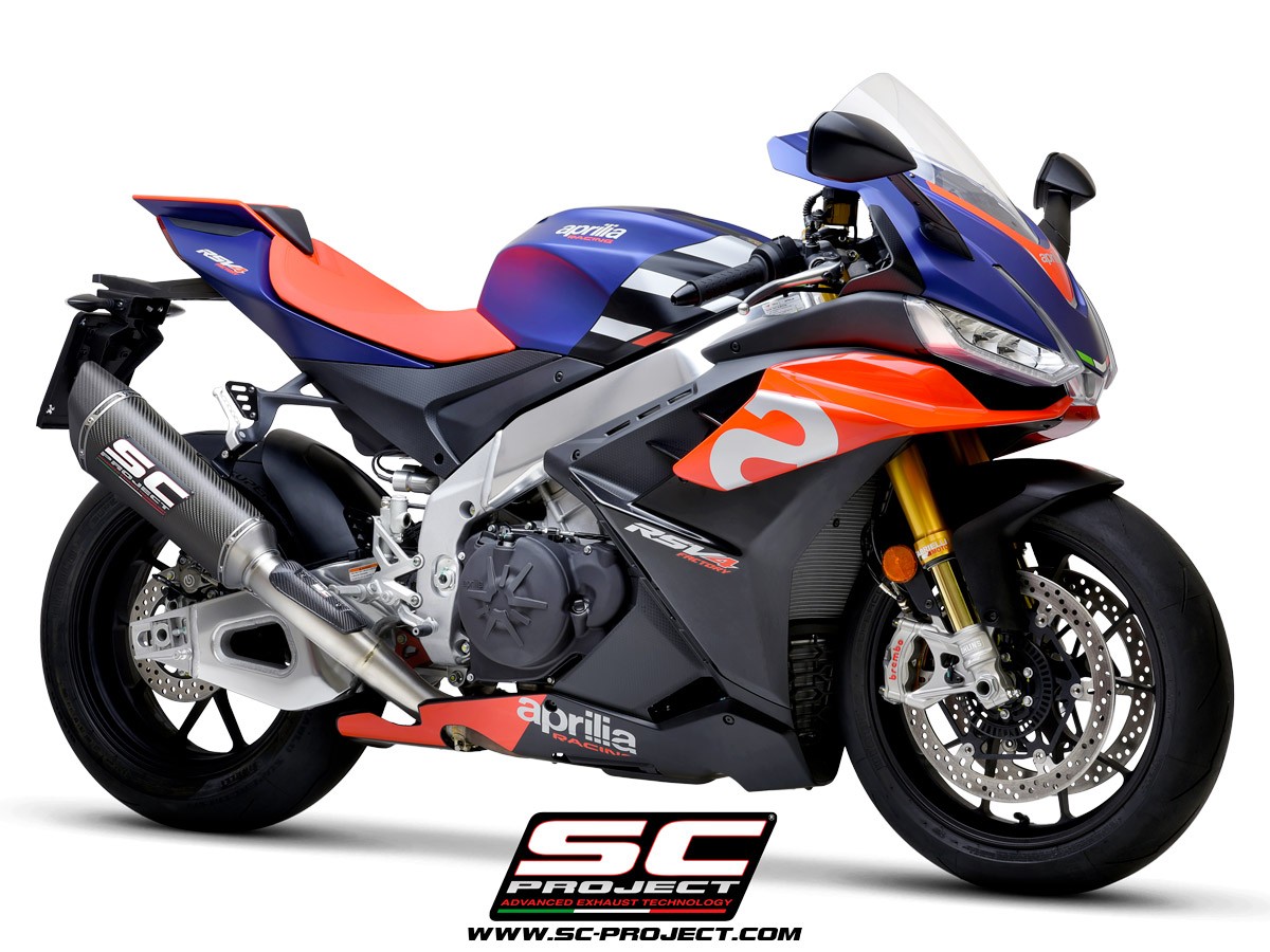 SC-Project SC1-R Carbon Fiber / Titanium Slip-On - Aprilia RSV4 1100 / Tuono / Factory (2021-2023)