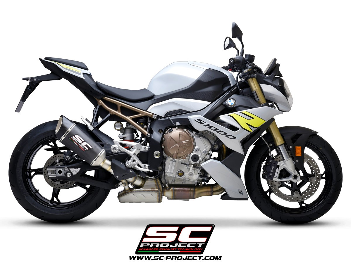 SC-Project GP70-R Slip On Exhaust w/ Titanium Midpipe | BMW S1000R (2021-2024)