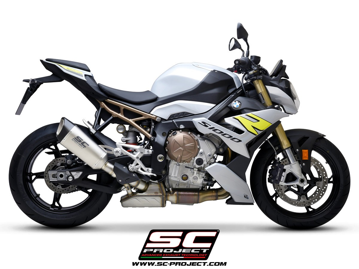 SC-Project GP70-R Slip On Exhaust w/ Titanium Midpipe | BMW S1000R (2021-2024)