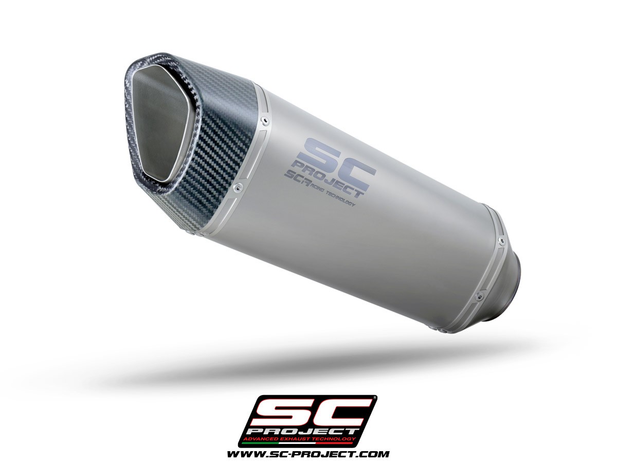 SC-Project SC1-R Titanium Slip-On Exhaust w/ CF endcap | Kawasaki ZX-6R 636 (2019-2023)