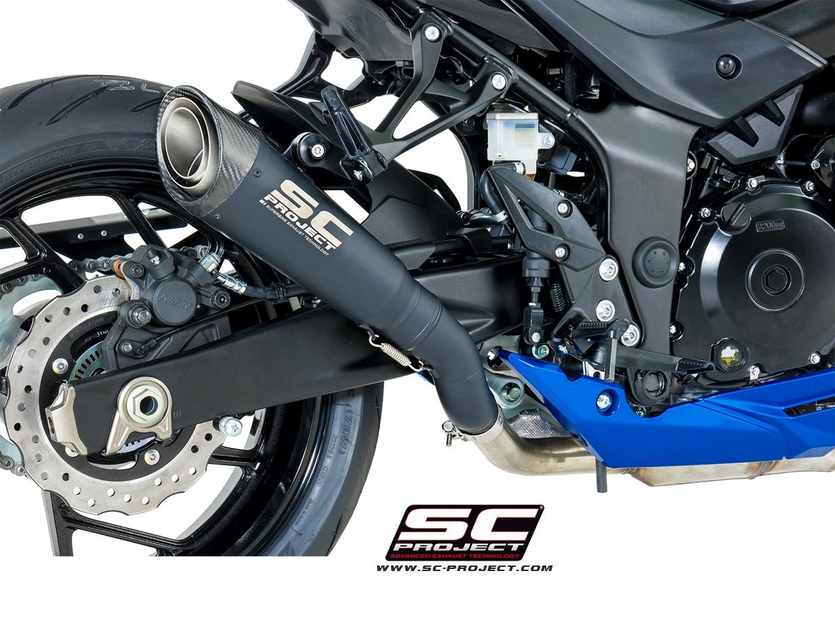 SC-Project Black Titanium S1 Slip On - Suzuki GSX-S750 2017-2018