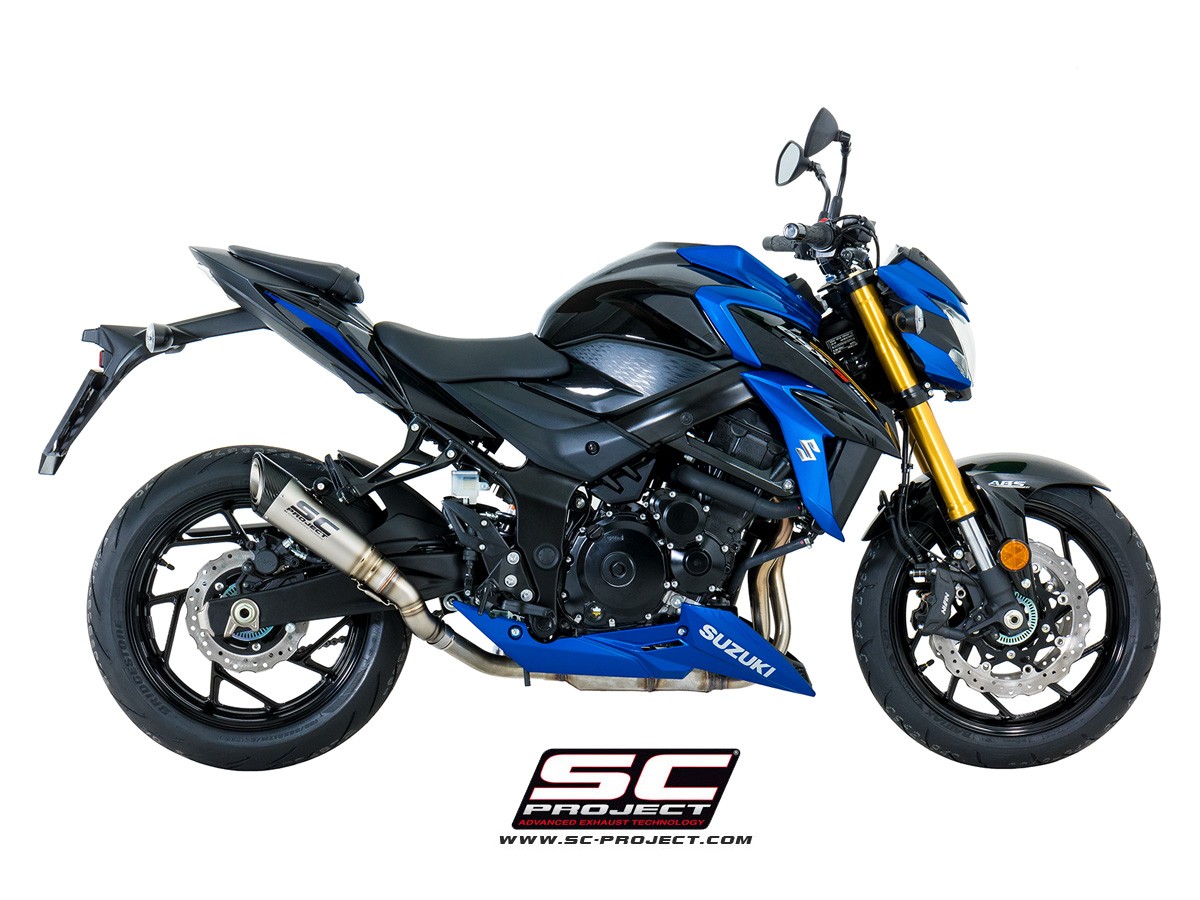SC-Project Black Titanium S1 Slip On - Suzuki GSX-S750 2017-2018