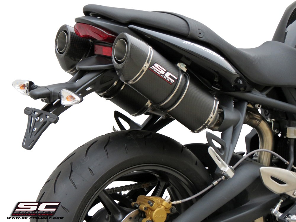 SC-Project Dual Oval Slip Ons Triumph Street Triple / R  2007-2012